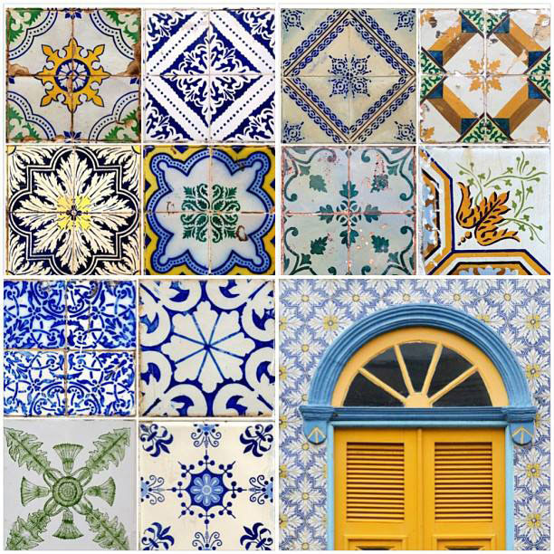 Exemplos de azulejos encontrados em São Luís