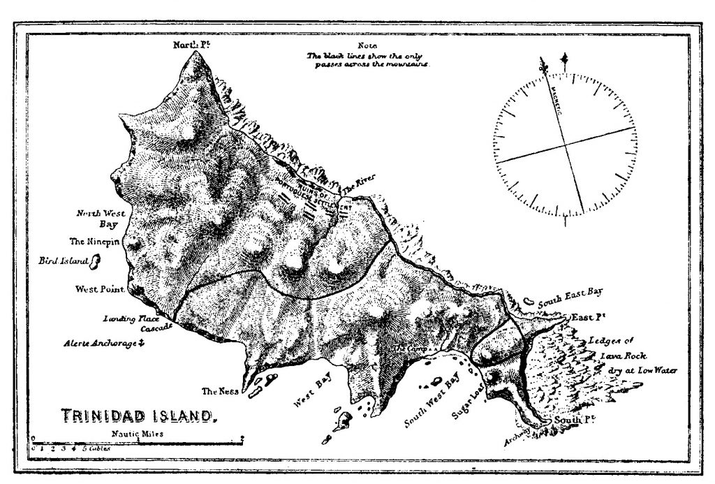 Mapa Histórico da Ilha de Trindade