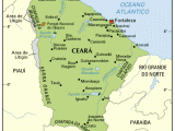 Map of the Mountains of Ceará