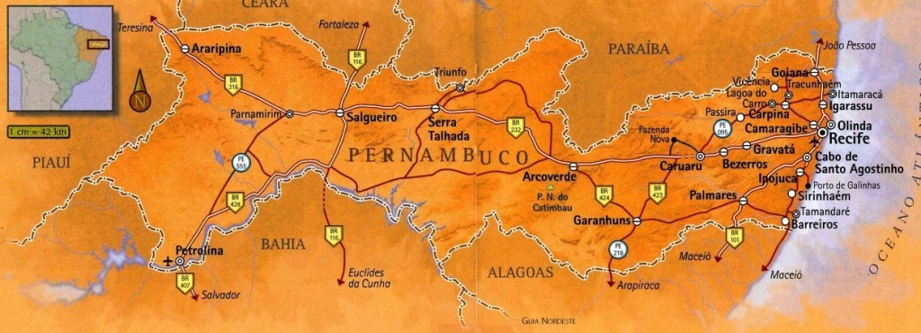 mapa de Pernambuco