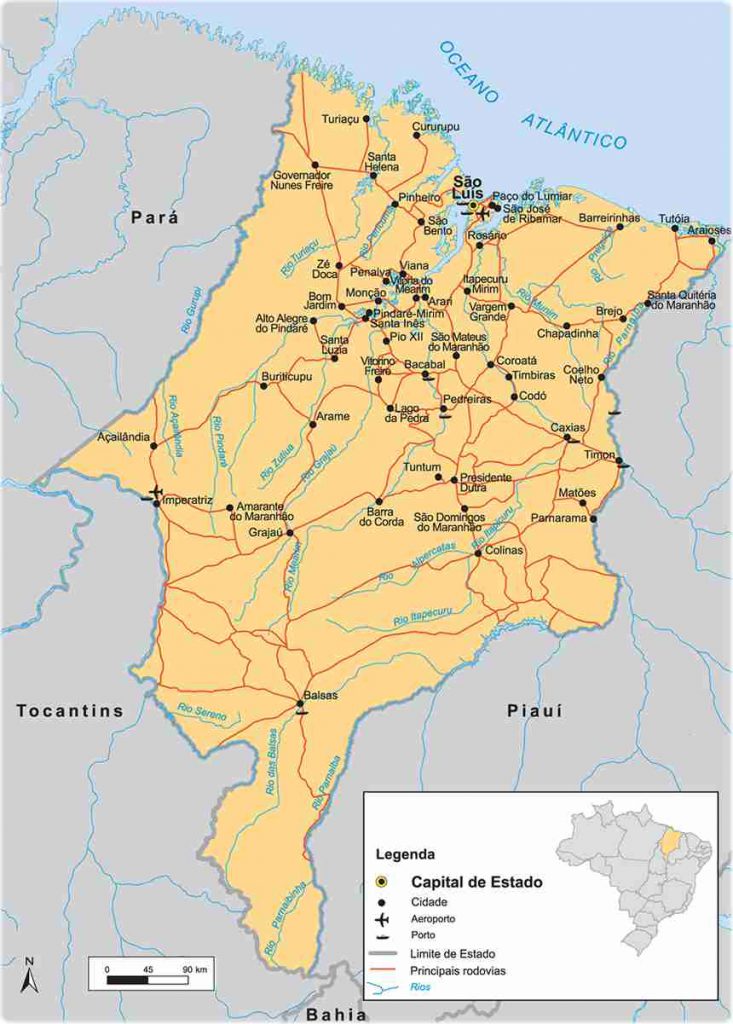 Mapa do Maranhão