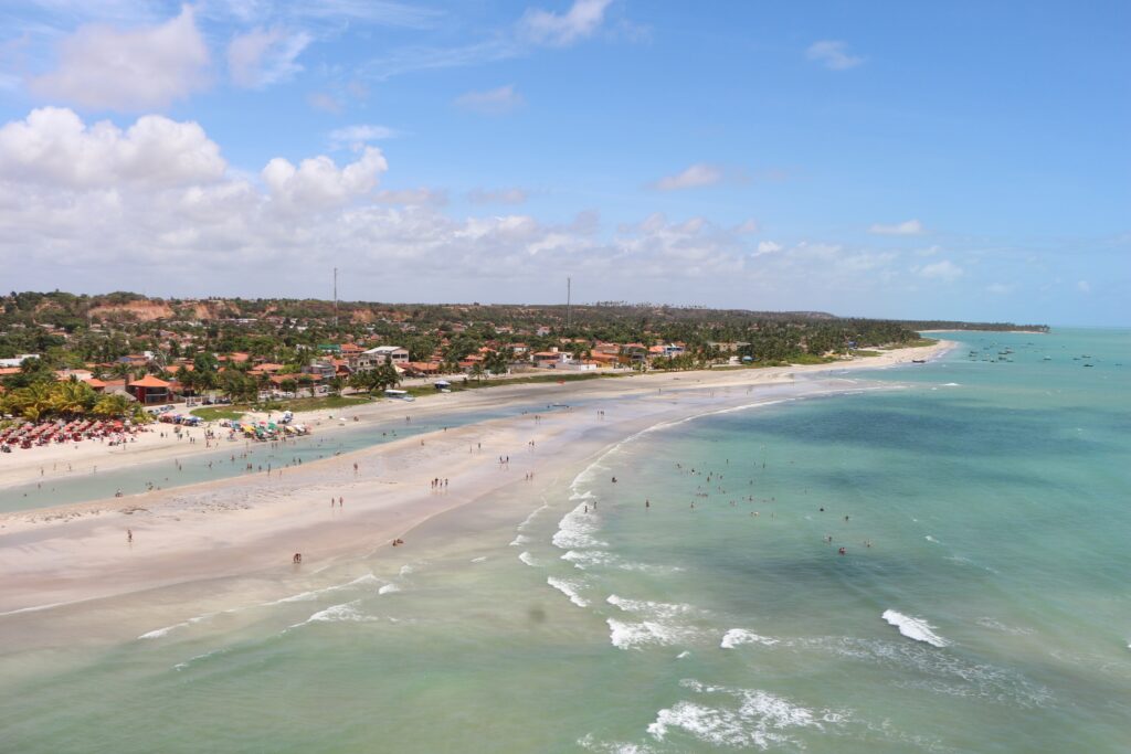 Praia de Paripueira em Alagoas