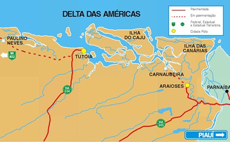 Tutóia é a saída para os Lençóis Maranhenses e o Delta do Rio Parnaíba